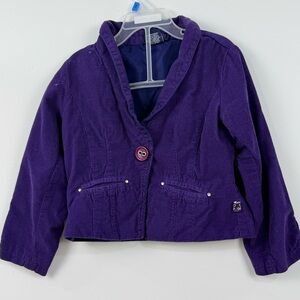 Lilliput Girls Purple Corduroy Jacket Vintage Style Size 4–5Y EUC